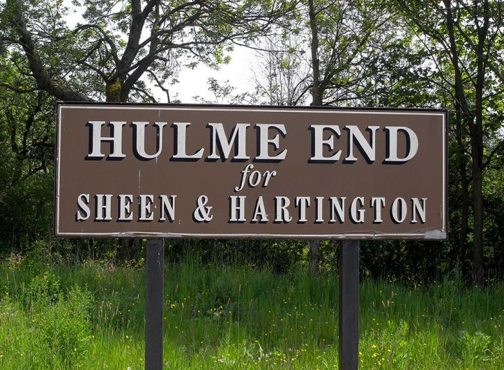 Hulme End Station Sign