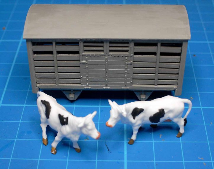 Cattle Wagon Assembled Unpainted