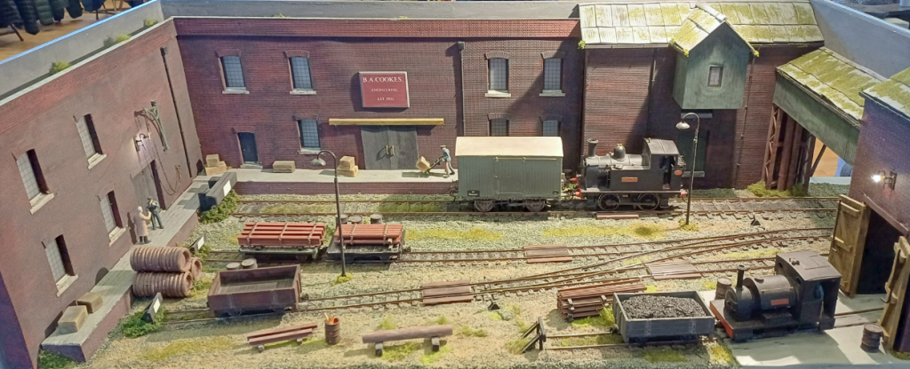 Model railwaay layout .A. Cookes Engineering, O-16.5 and standard gauge.
