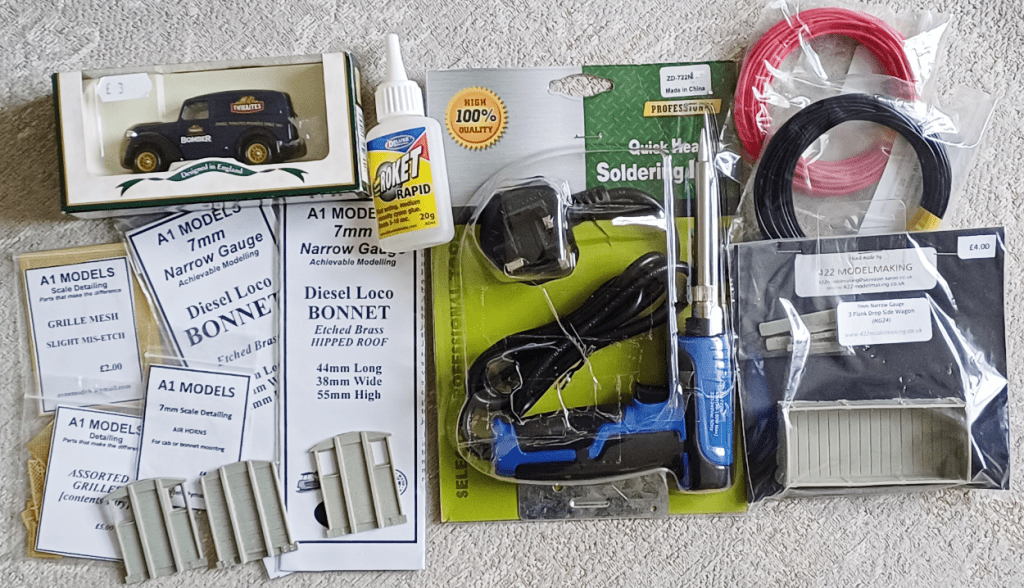 Purchases from a model railway exhibition.