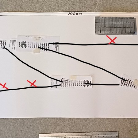 Springwell model railway layout rough trackplan