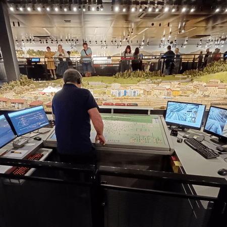 Model Railroad Control Centre at Kaeserberg Model Railway, Switzerland
