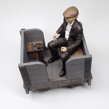 A SM32 narrow gauge brake wagon with figure for the brake man.