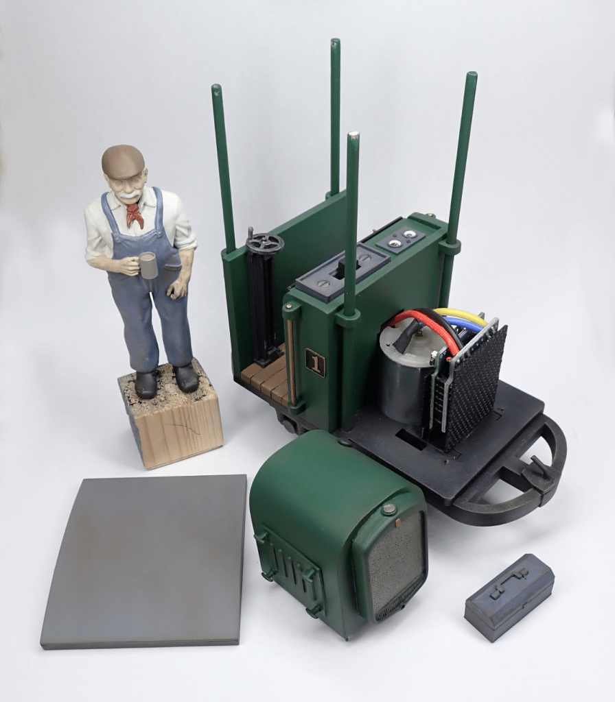 Removable components on a SM32 model railway locomotive.