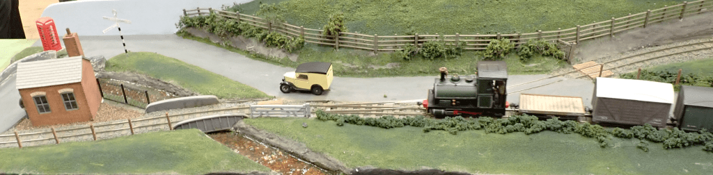 Heart of England Narrow Gauge Modellers Modular 0-16.5 model railway layout.