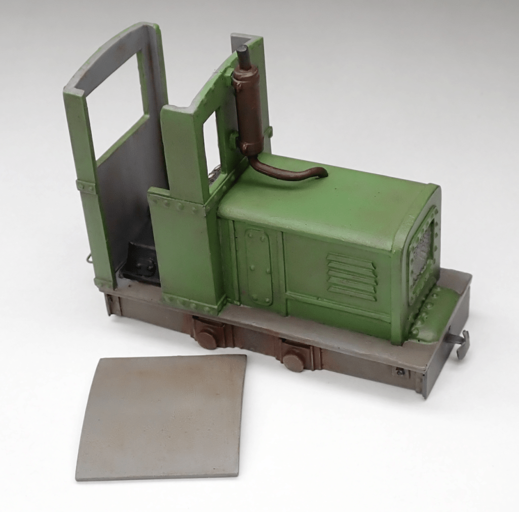 Cab roof for an O9 On18 narrow gauge locomotive body