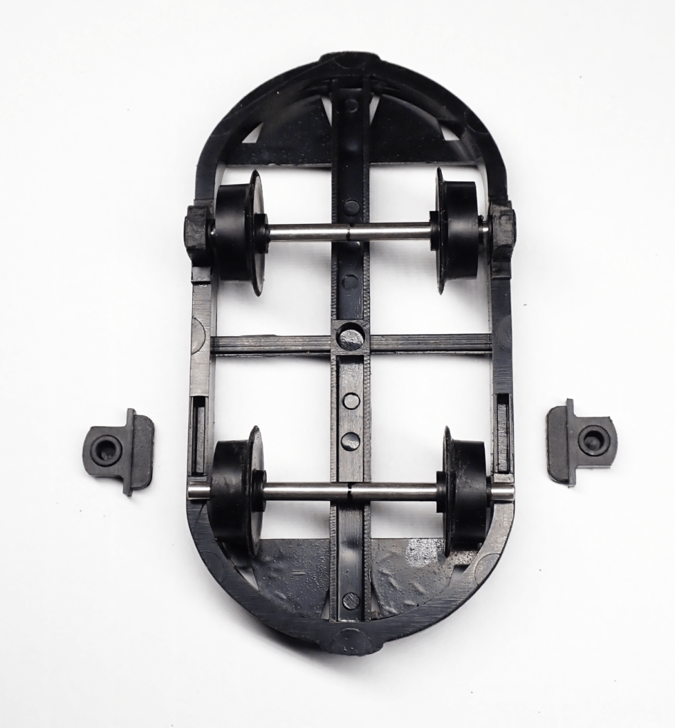 Adding the axles to a 16mm narrow gauge wagon chassis