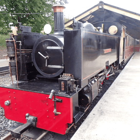John of Gaunt miniature railway locomotive on the Bure Valley Railway