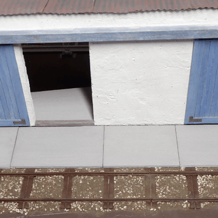Modelling concrete hard standing for a model railway